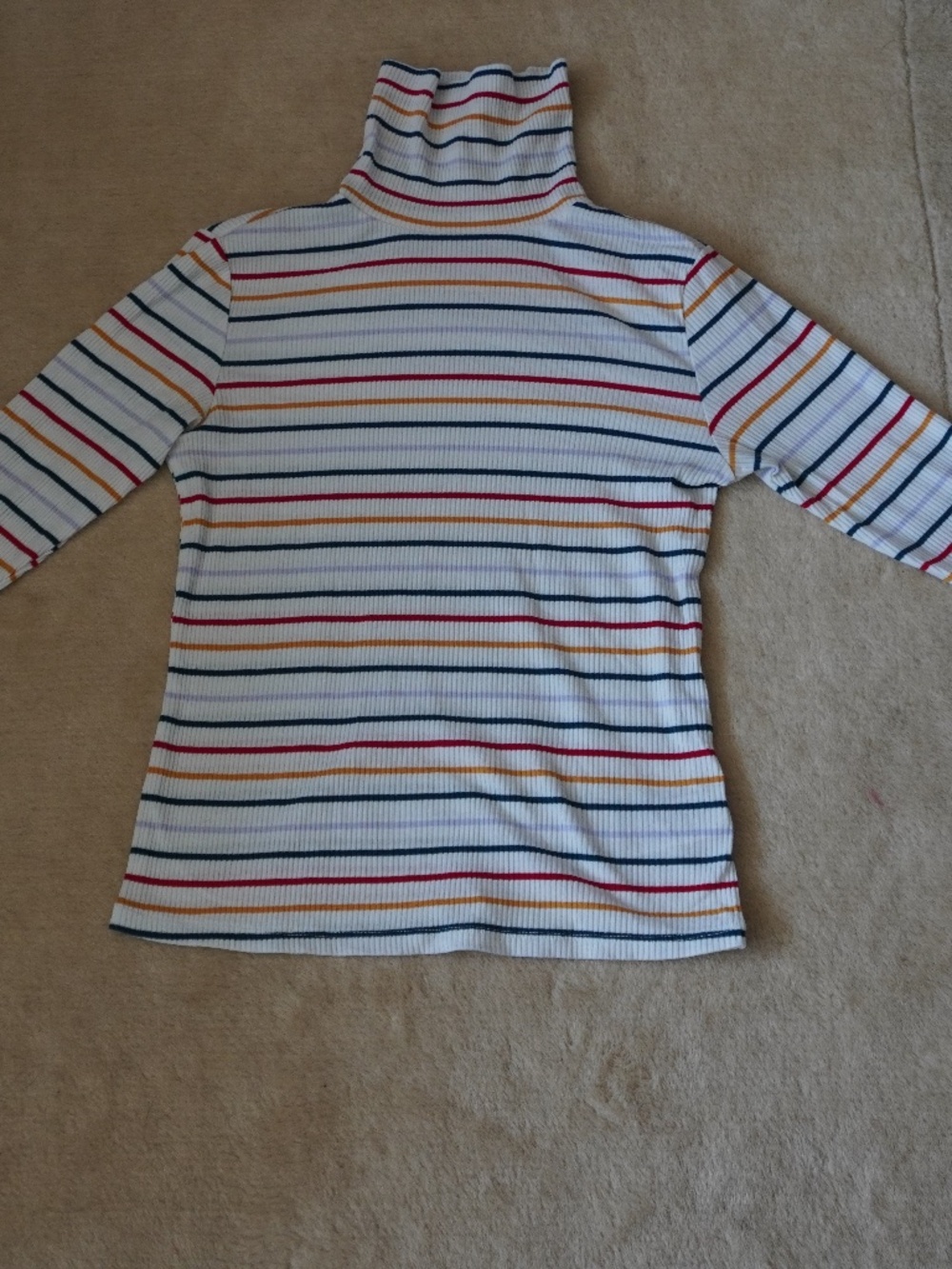 Old Navy multi-coloured striped turtleneck